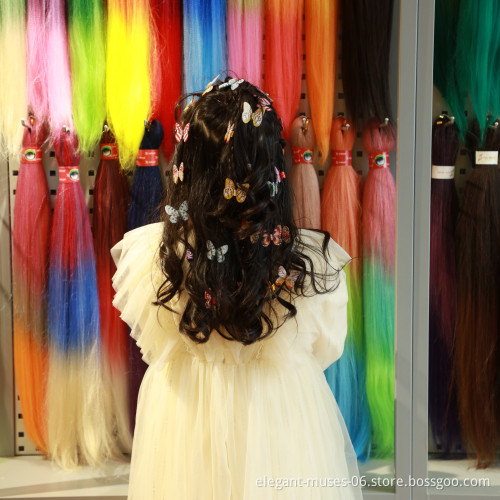 Wholesale Butterfly Hair Braid Dreadlock Beads Colorful Adjustable Hair Cuffs Clips  Hair Styling Jewelry